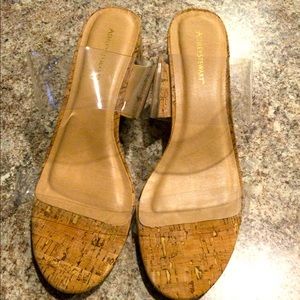 NWOT Ashley Stewart Cork Sandals